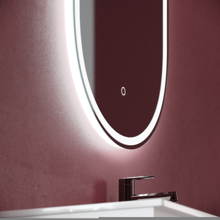 Зеркало с подсветкой Sancos Oval OV55F 60х90 подвесное